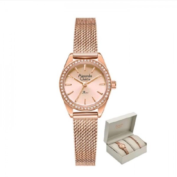 Alexandre Christie AC 2C30 Full Rosegold LHBRGLN Box Set